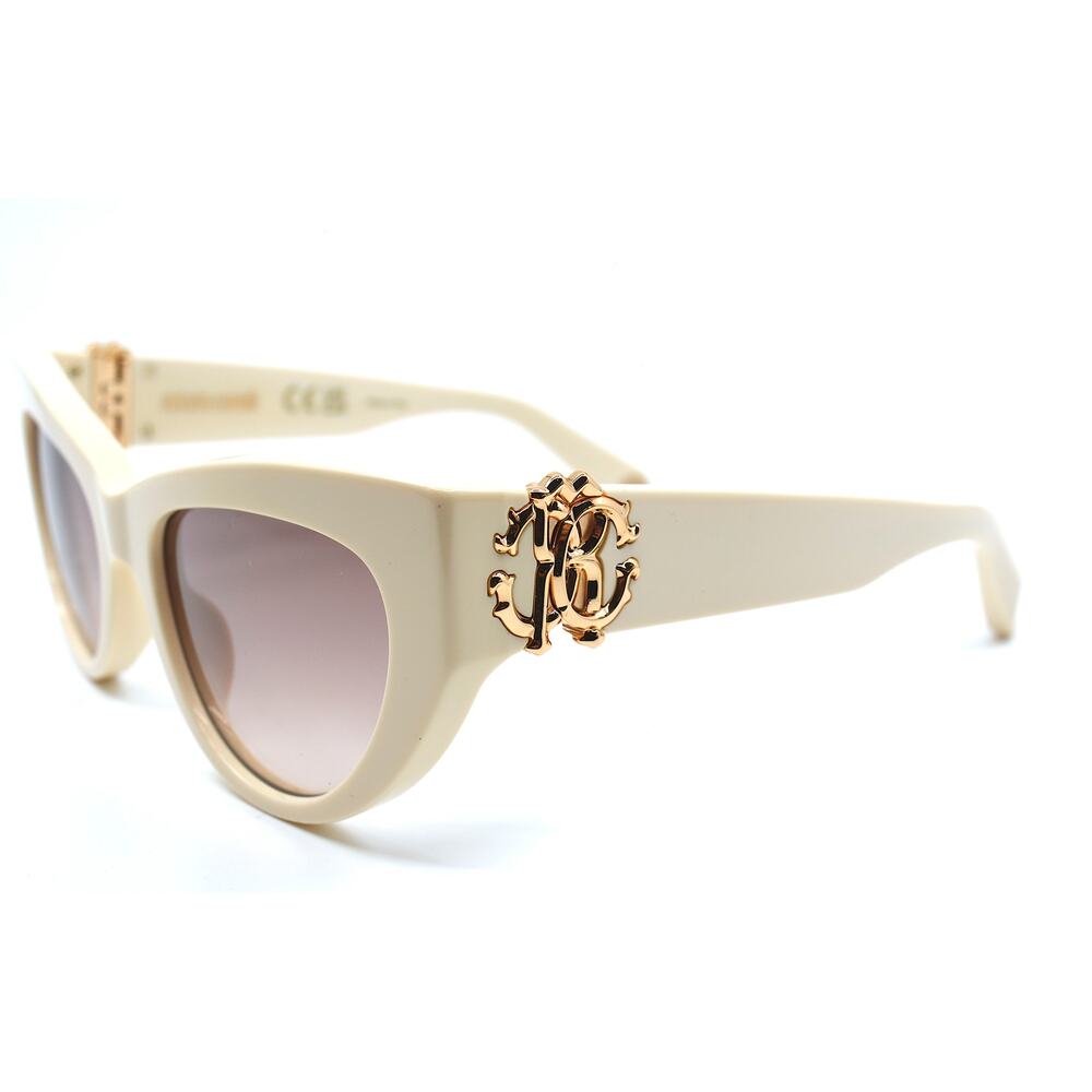 NEW ROBERTO CAVALLI SRC017M 09X7 IVORY VIOLET GRADIENT AUTHENTIC SUNGLASSES - Picture 11 of 12
